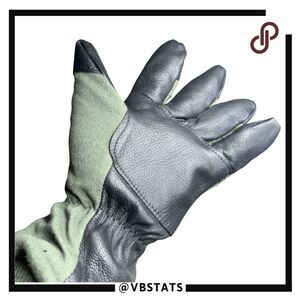 Nationwide Glove Company Men's Intermediate Cold Flyers Gloves Green Black Sz 10